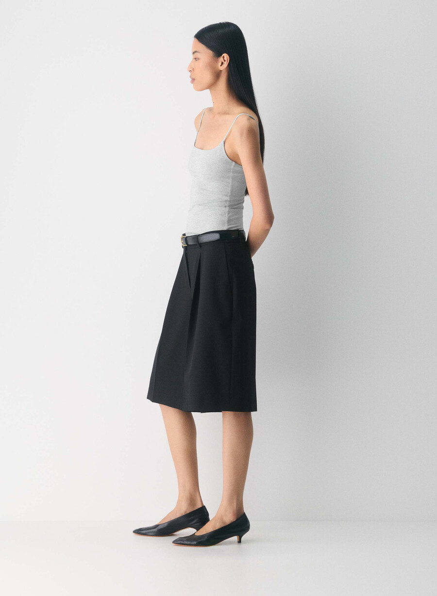 casual contour presence cami-top i melange med kromdetaljer