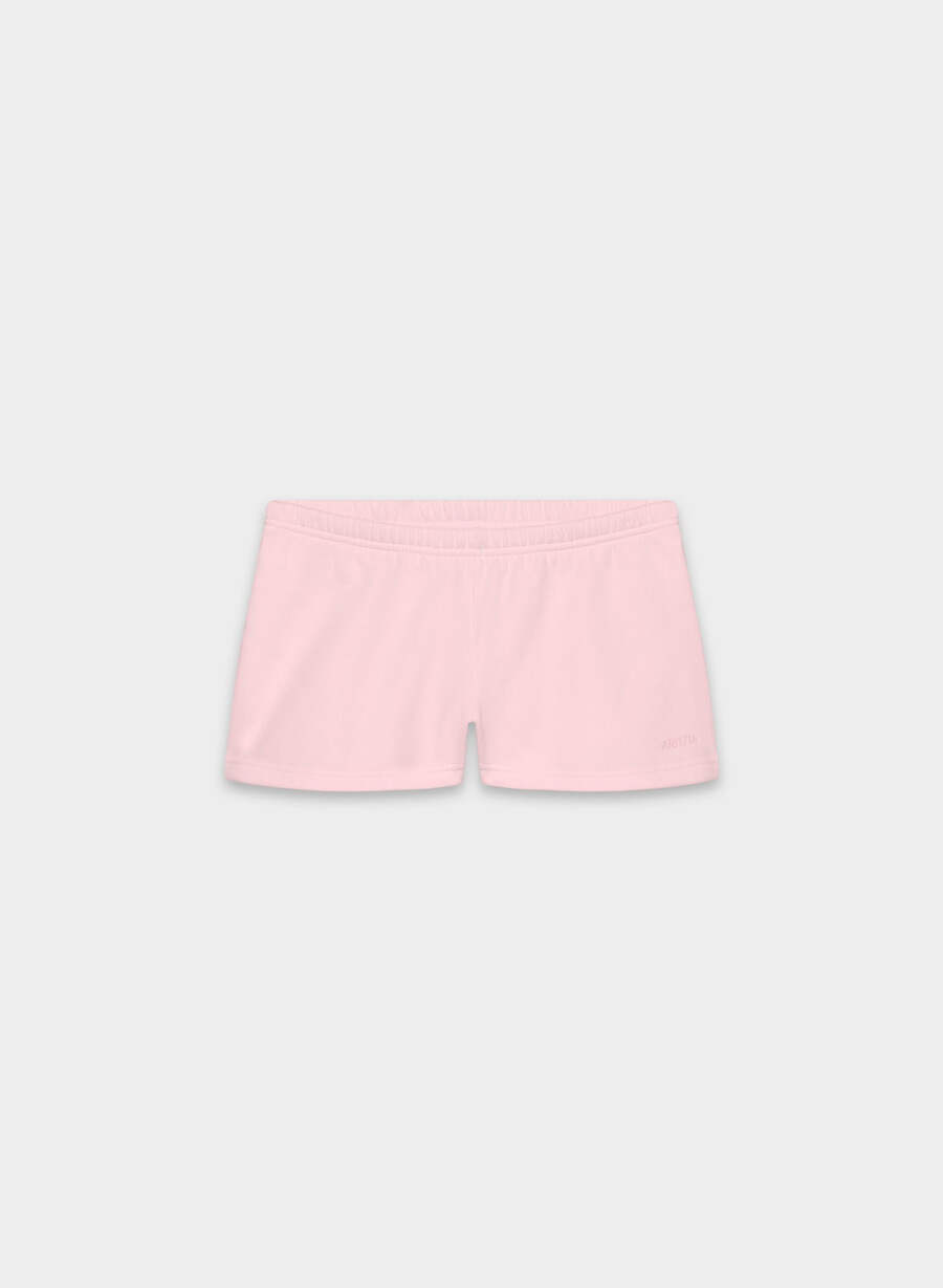koselig sweatfleece boyfriend lo-rise mini short villa rosa
