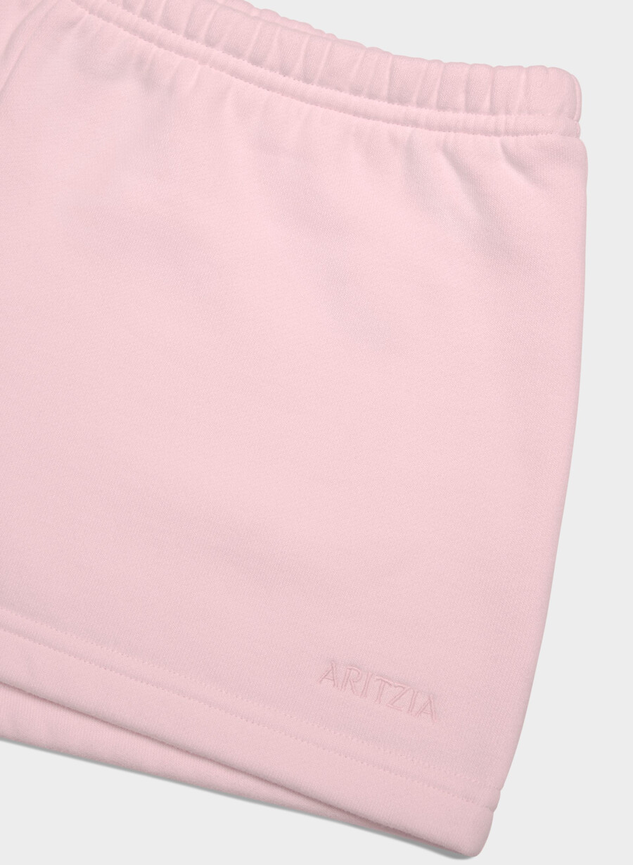 koselig sweatfleece boyfriend lo-rise mini short villa rosa