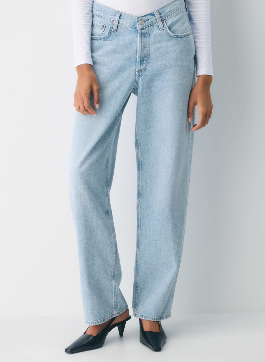 agolde v-waist baggy jeans fairway