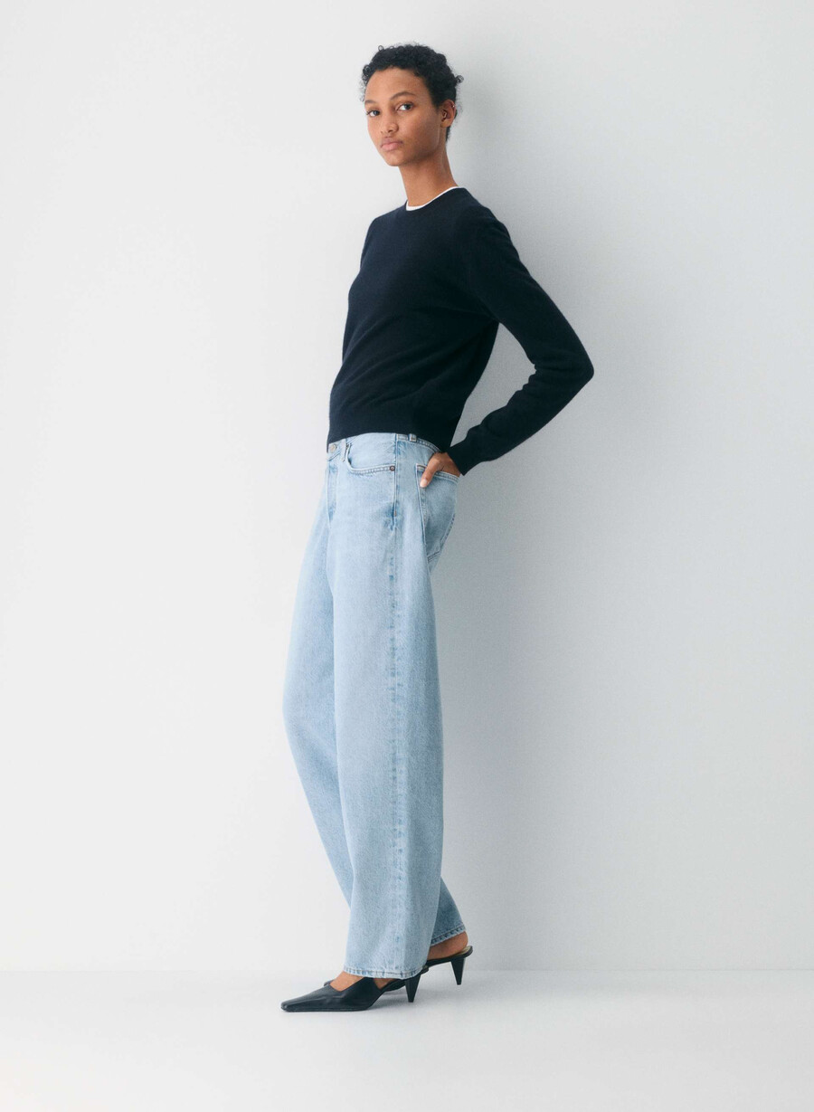 agolde v-waist baggy jeans fairway
