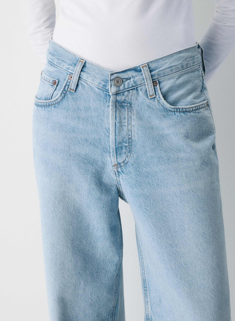 agolde v-waist baggy jeans fairway