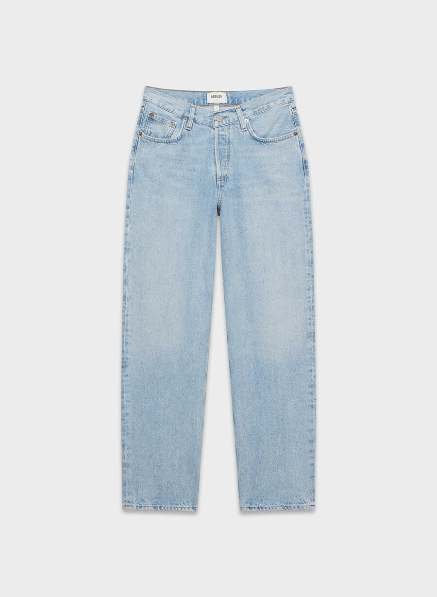 agolde v-waist baggy jeans fairway