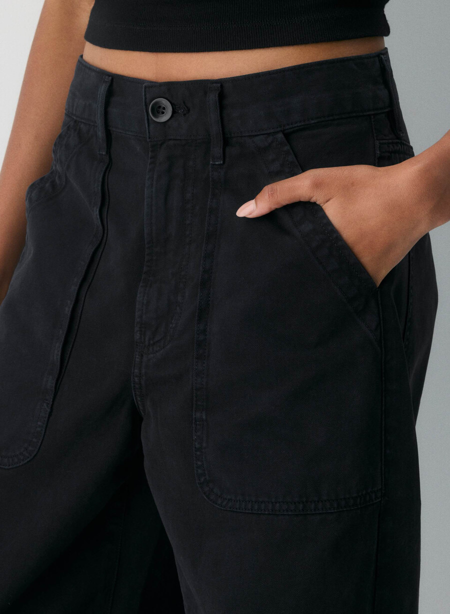 citizens of humanity ayla cargo pant vasket svart