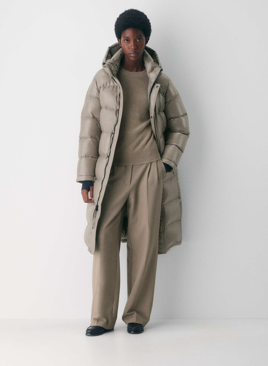 the super puff lang – høyglanset moderne taupe