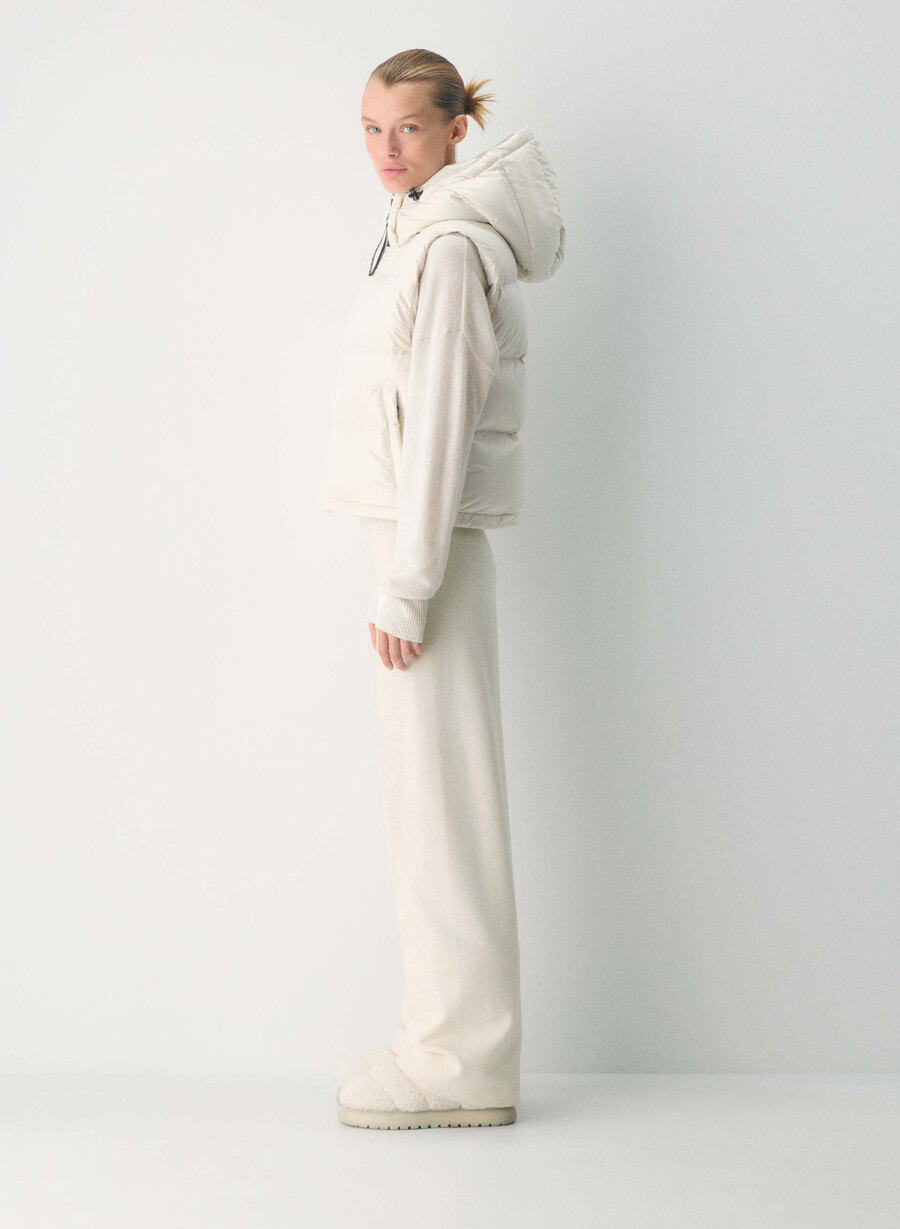 super puff shorty vest - høyglanset bjØrk