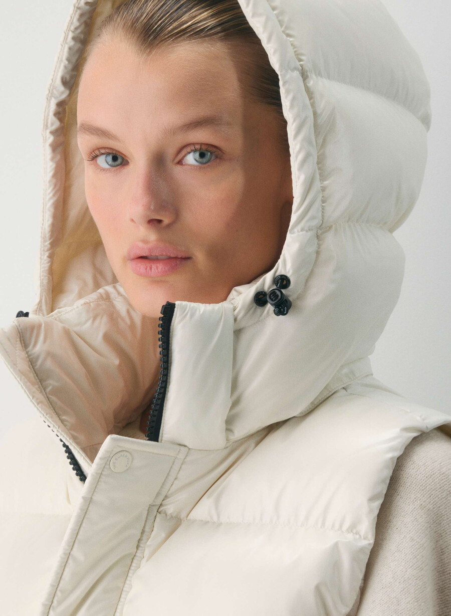 super puff shorty vest - høyglanset bjØrk