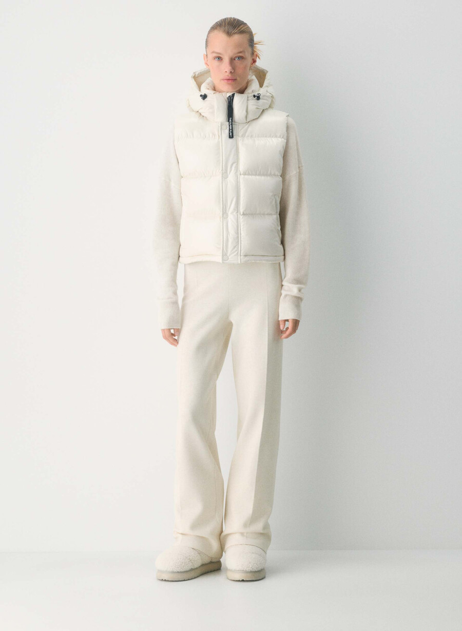 super puff shorty vest - høyglanset bjØrk