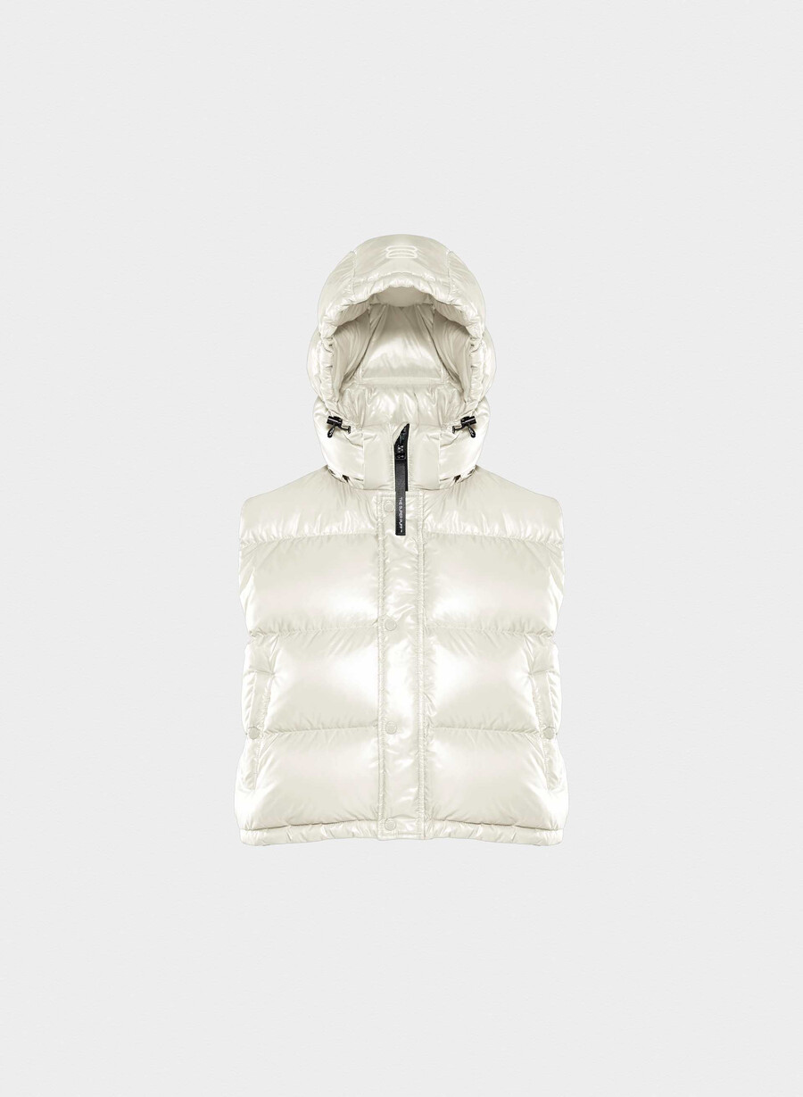 super puff shorty vest - høyglanset bjØrk