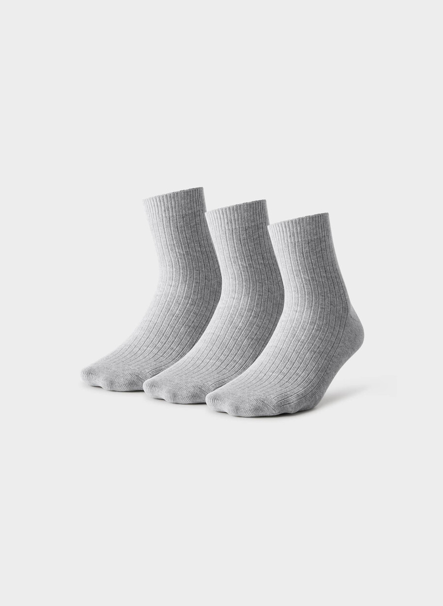 daglige ankelsokker 3-pakning heather chrome