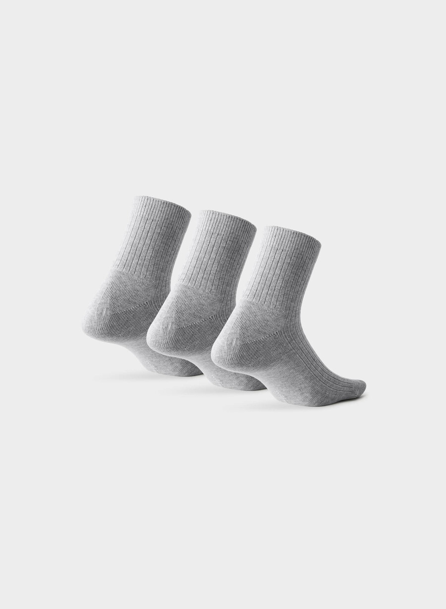 daglige ankelsokker 3-pakning heather chrome