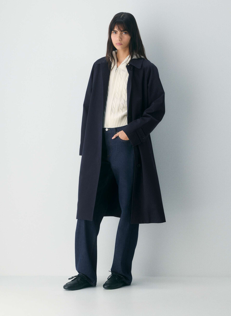 sperry x aritzia slim båtsko - glatt lær svart