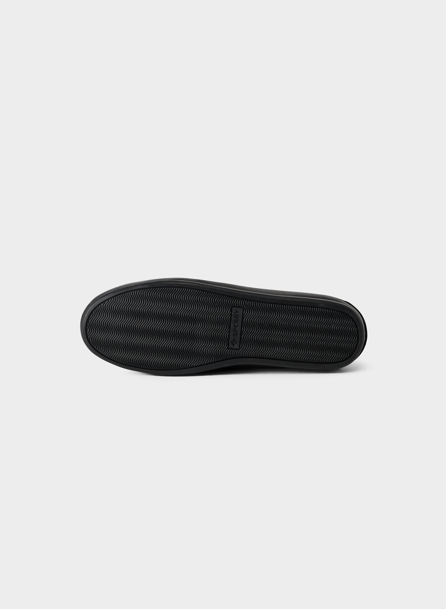 sperry x aritzia slim båtsko - glatt lær svart