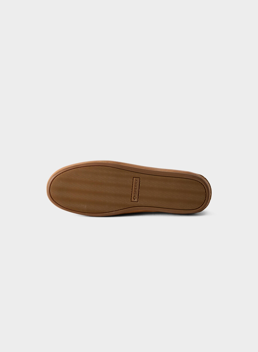 sperry x aritzia slim boat shoe - glatt skinn sahara sand