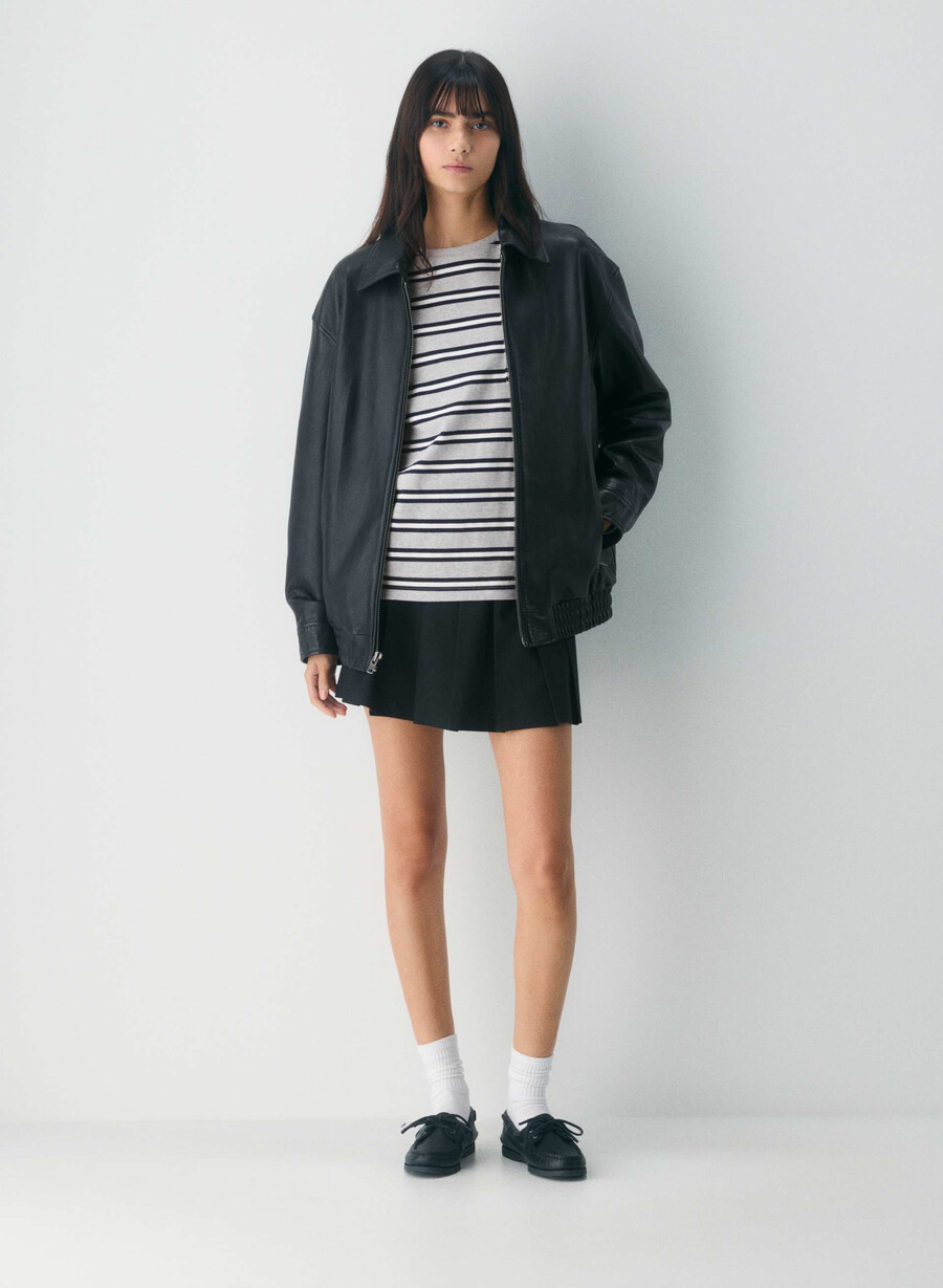 sperry x aritzia ao båtsko - glatt skinn svart