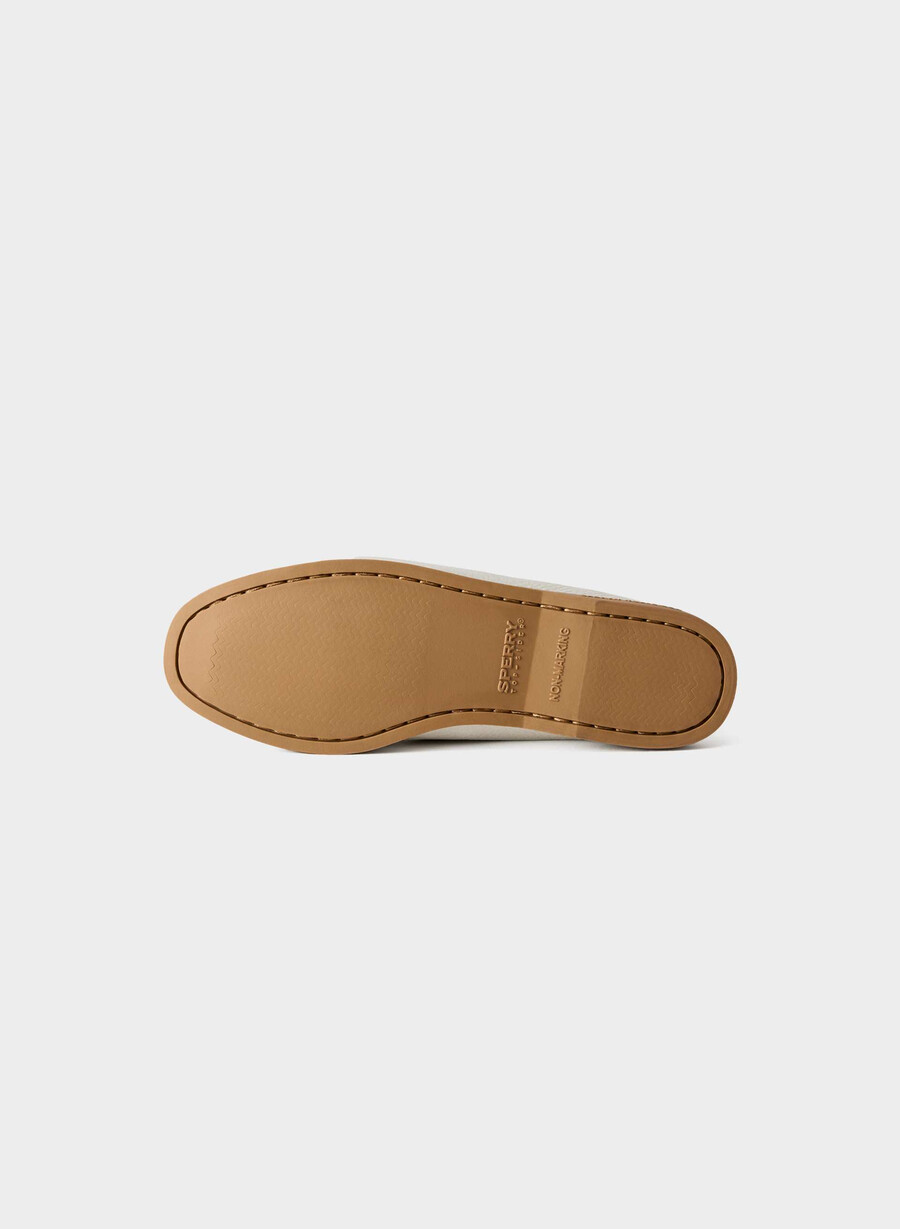 sperry x aritzia ao båtsko - glatt skinn halo white