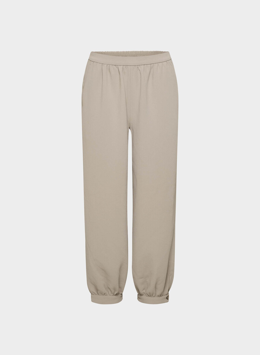saffronbukse - crepette nomad taupe