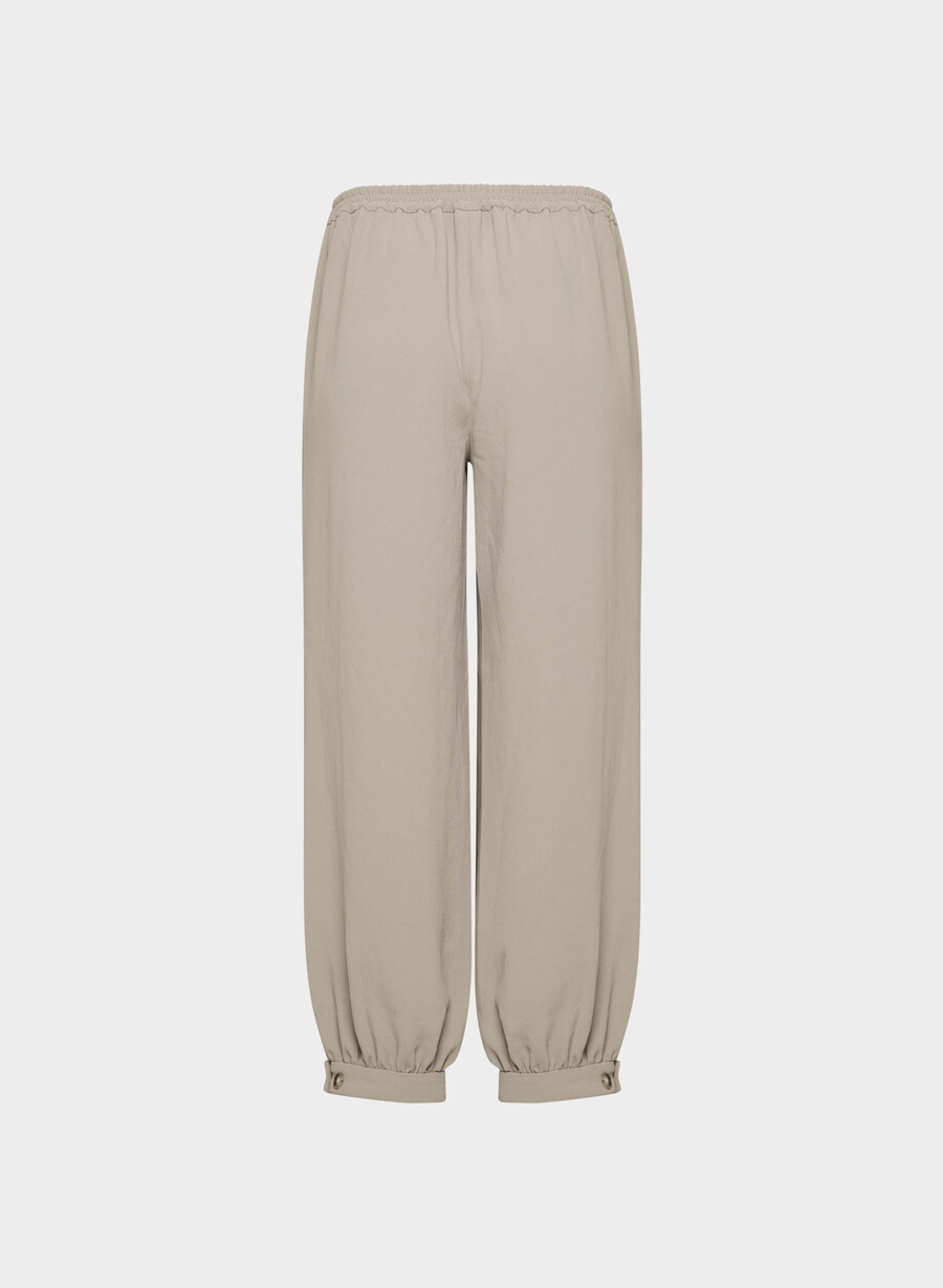 saffronbukse - crepette nomad taupe