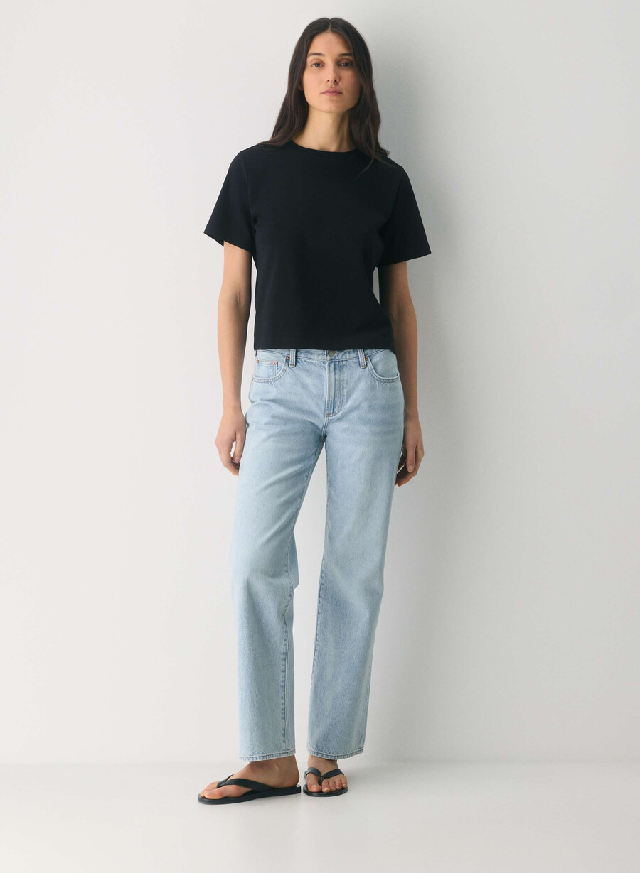 denim forum farrah lo-rise wide jeans 15 år brl thr bleu