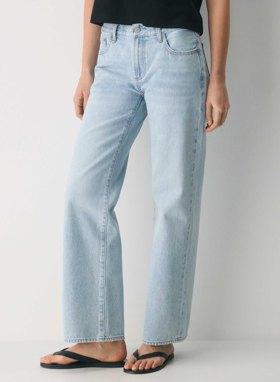denim forum farrah lo-rise wide jeans 15 år brl thr bleu