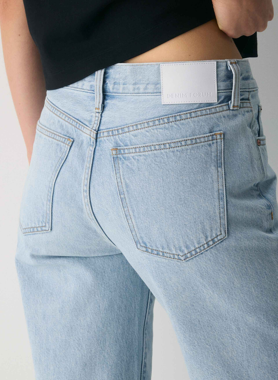 denim forum farrah lo-rise wide jeans 15 år brl thr bleu