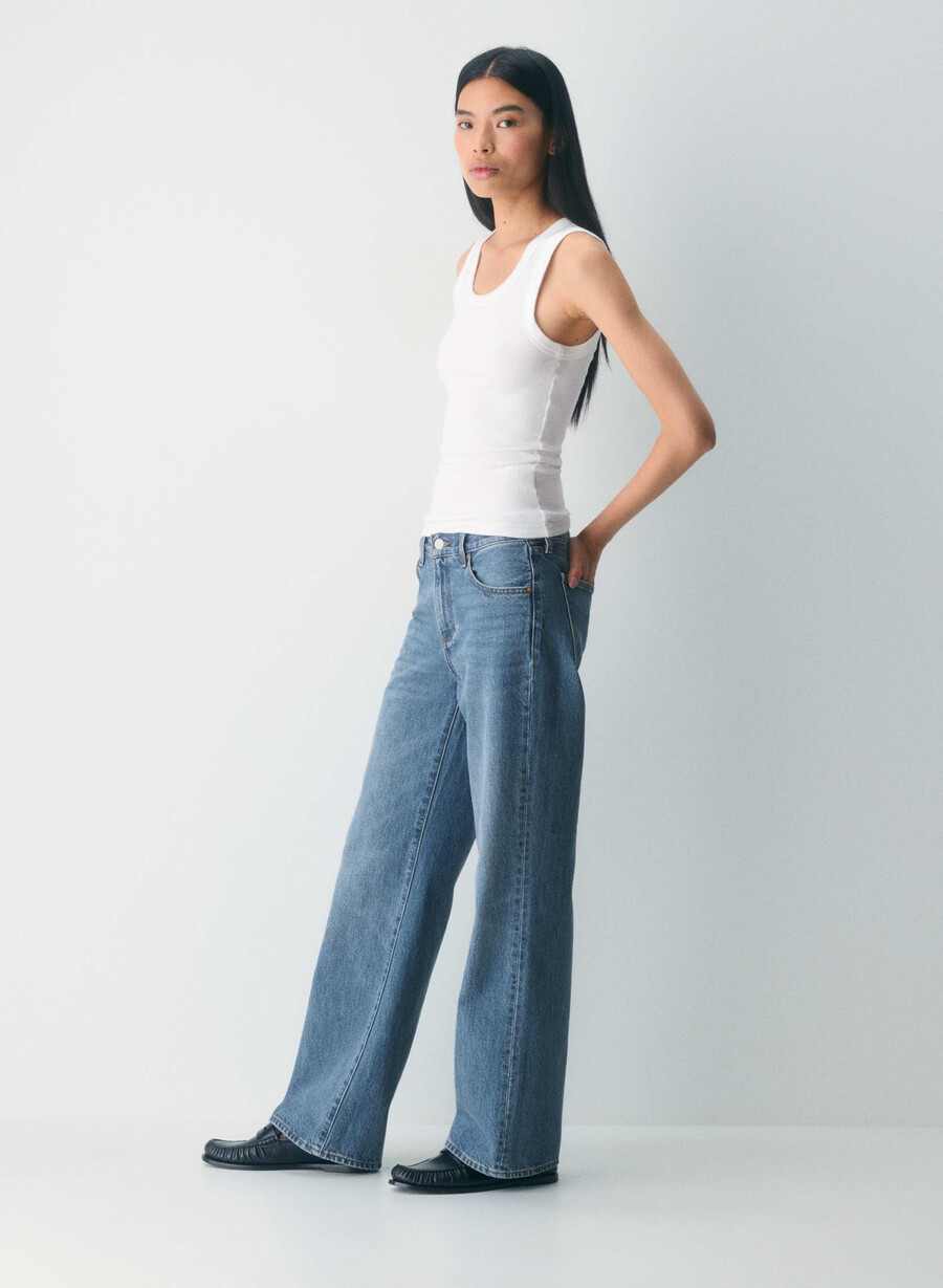 denim forum farrah lo-rise wide jeans 5 År kiss n tell blÅ