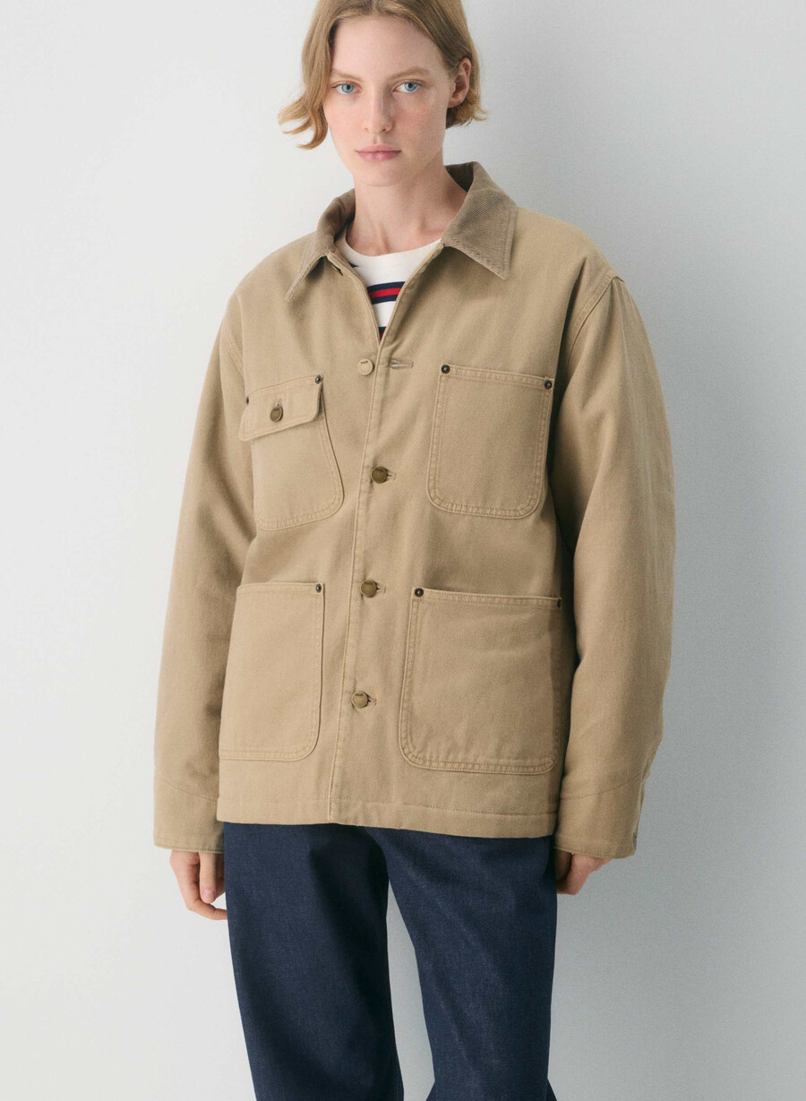 barnett chore jakke tan khaki
