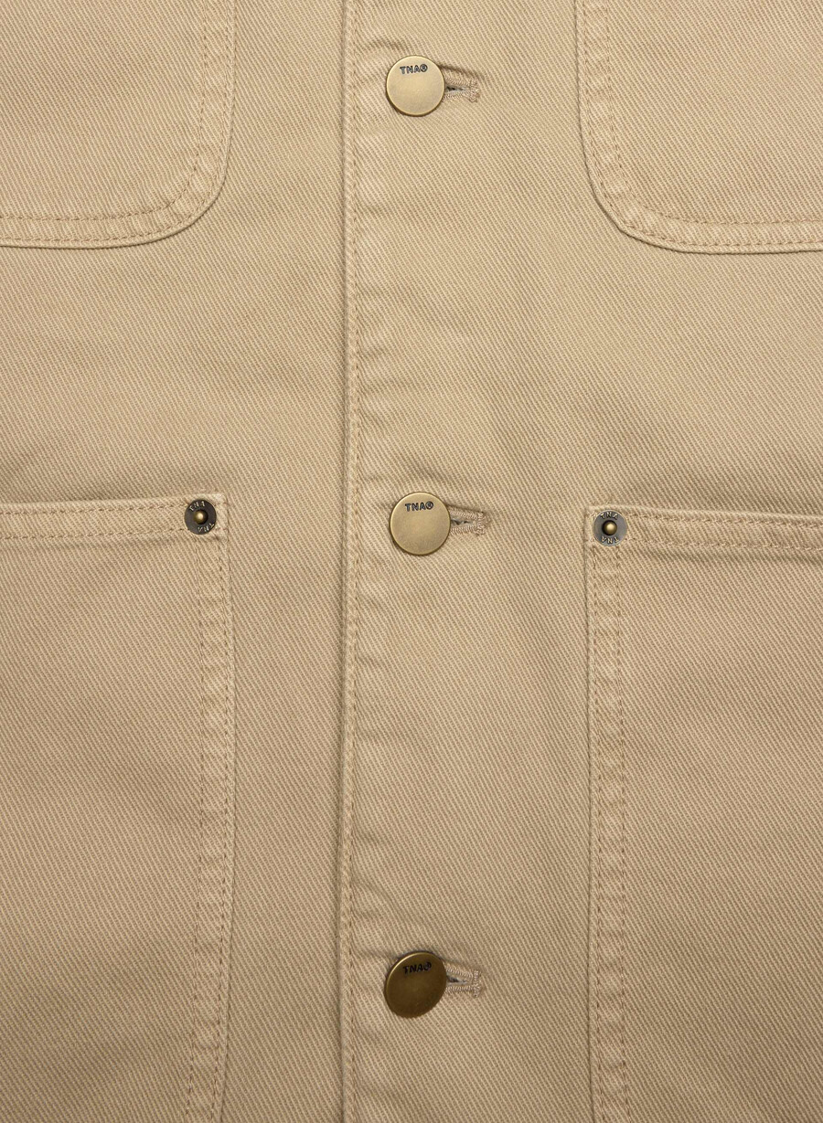 barnett chore jakke vintage tan khaki