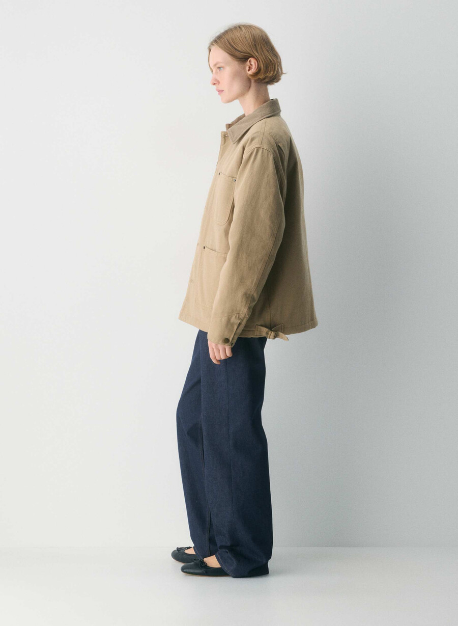 barnett chore jakke vintage tan khaki