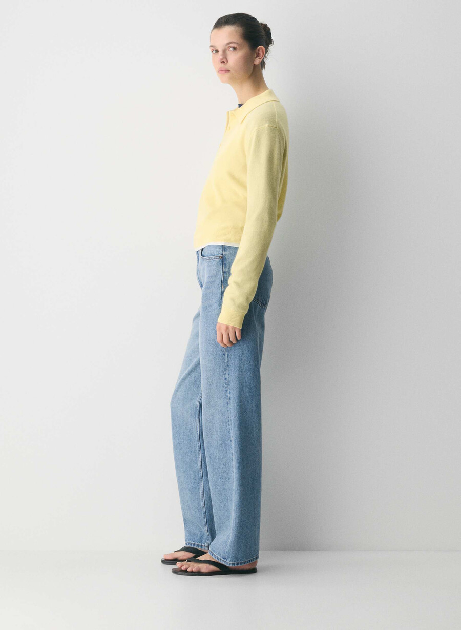 bare cashmere provenance polo langermet lemonade