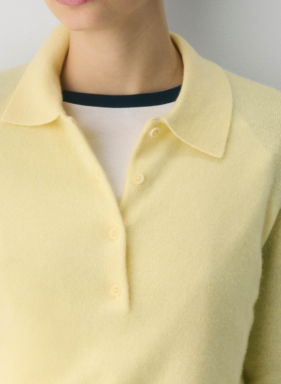 bare cashmere provenance polo langermet lemonade