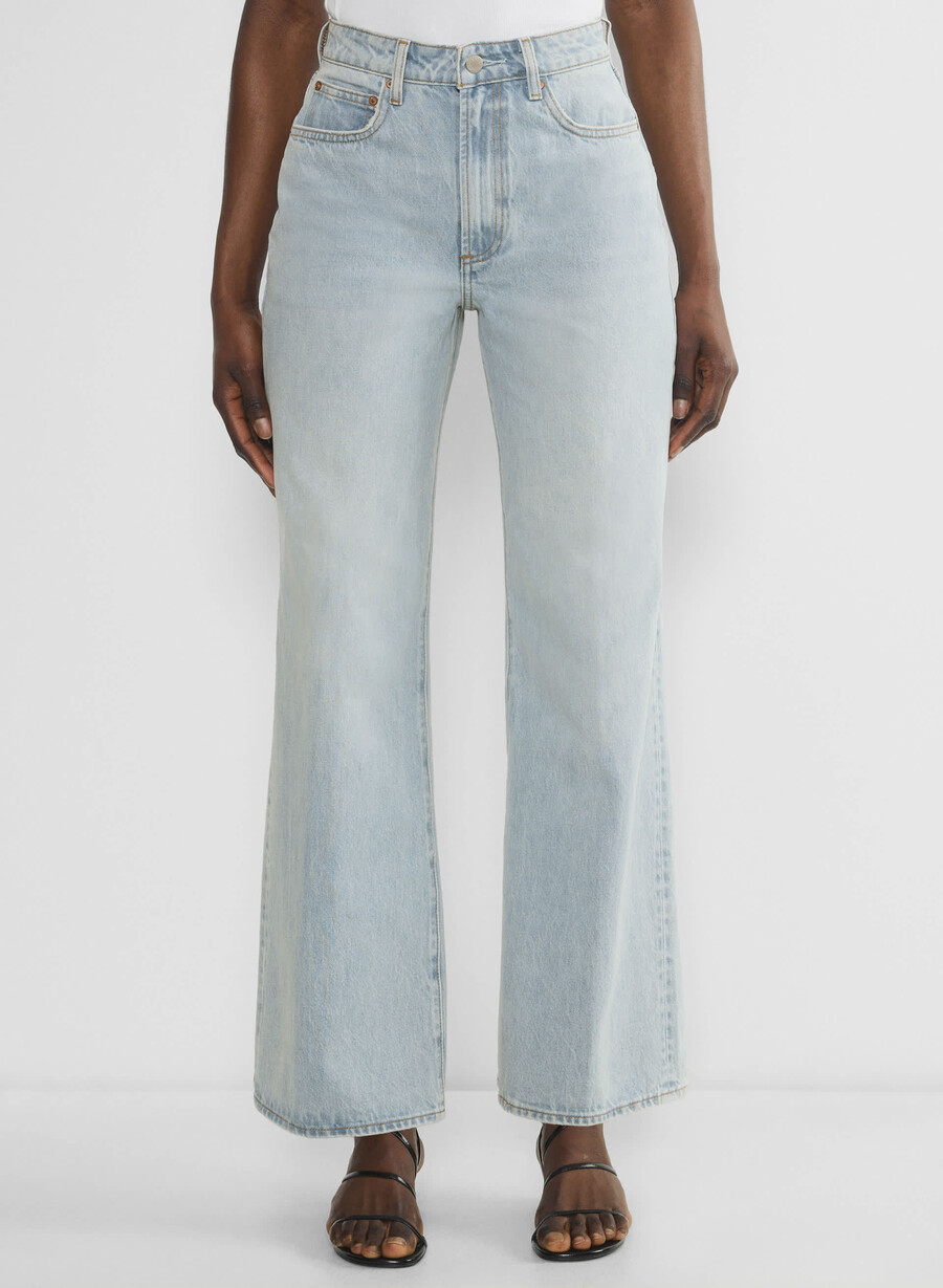 denim forum farrah curve-fit high-rise wide jeans 15 År brl thr bleu