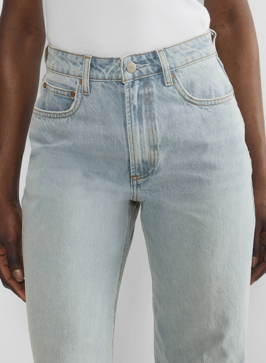 denim forum farrah curve-fit high-rise wide jeans 15 År brl thr bleu