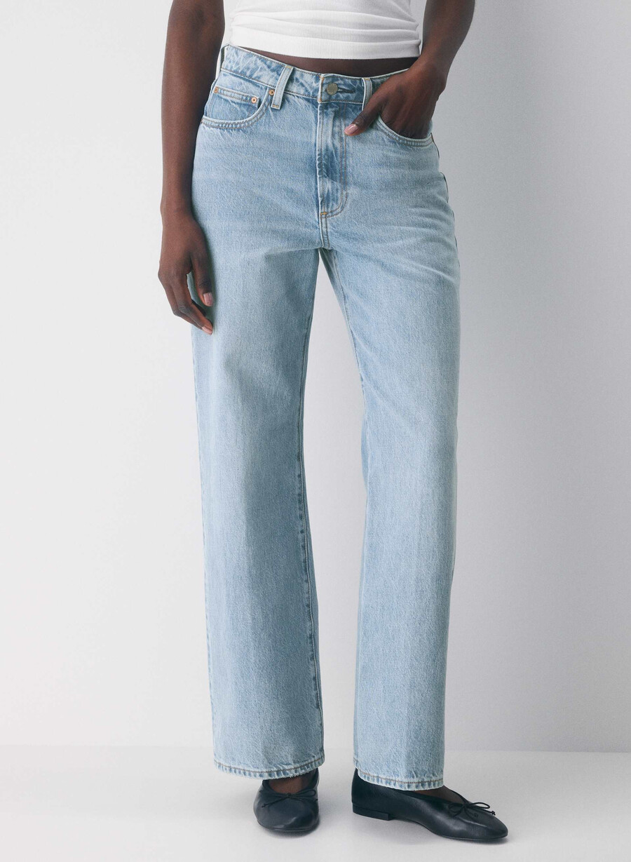 denim forum farrah curve-fit high-rise wide jeans 5 yrs kiss n tell bl
