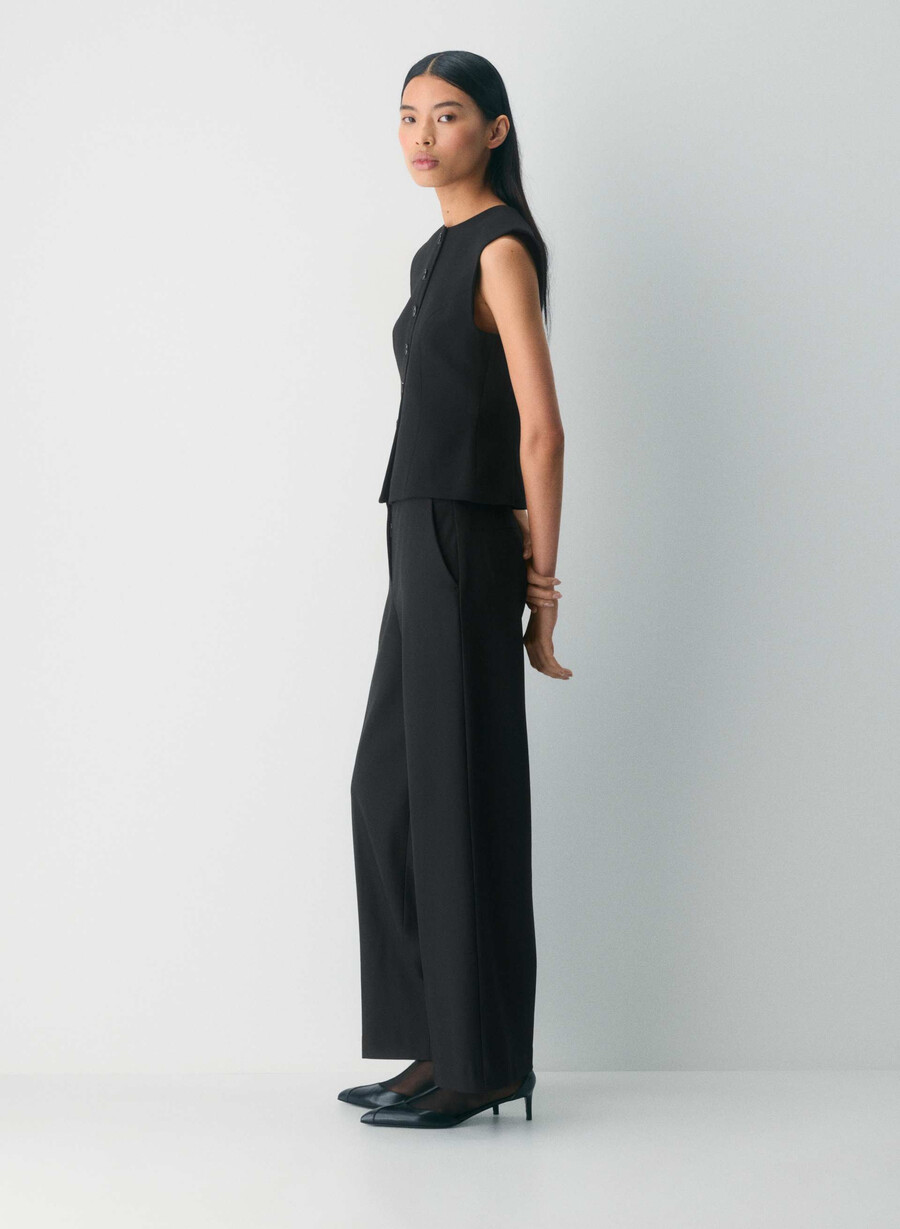 duettvest - twill svart