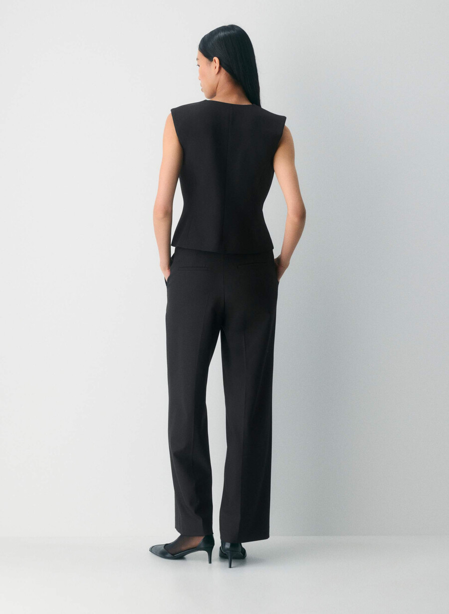 duettvest - twill svart