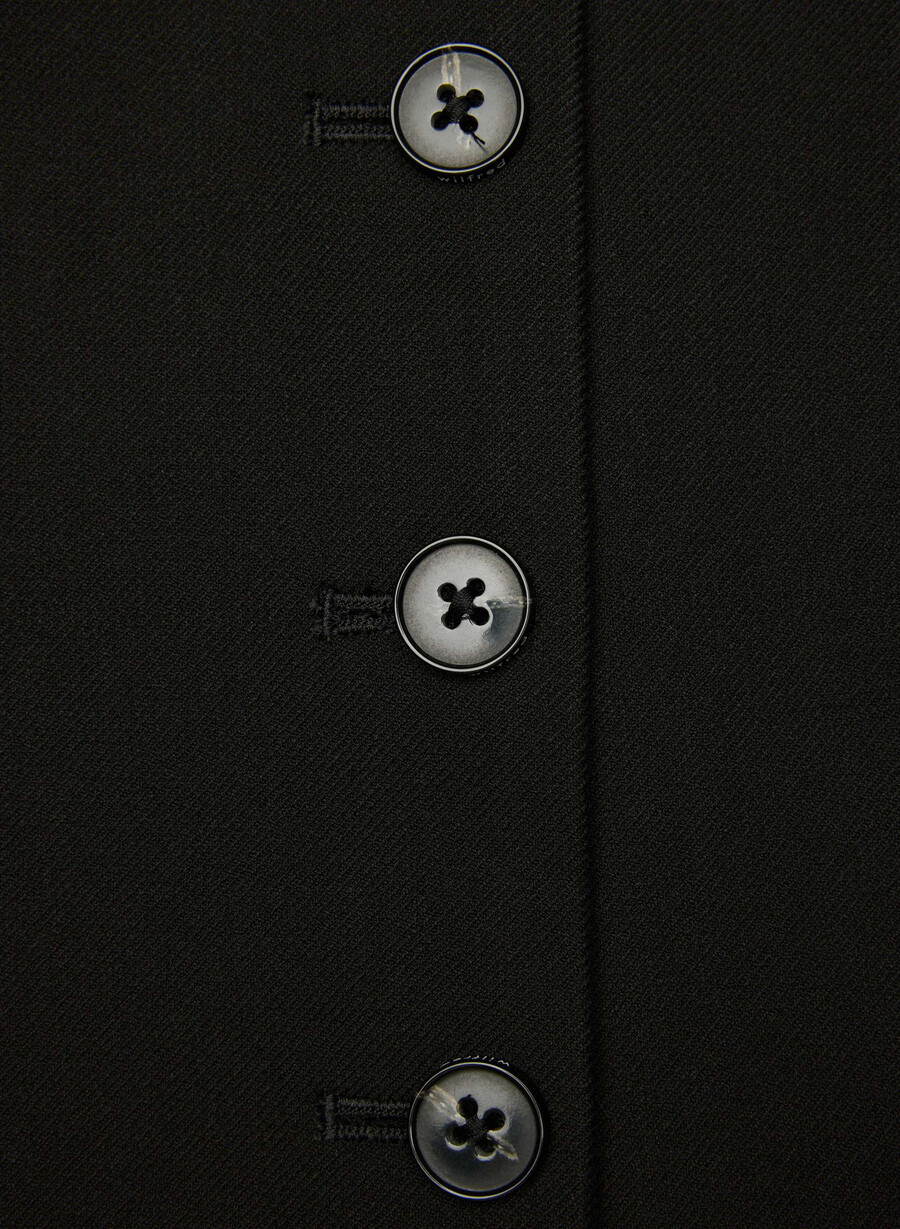 duettvest - twill svart
