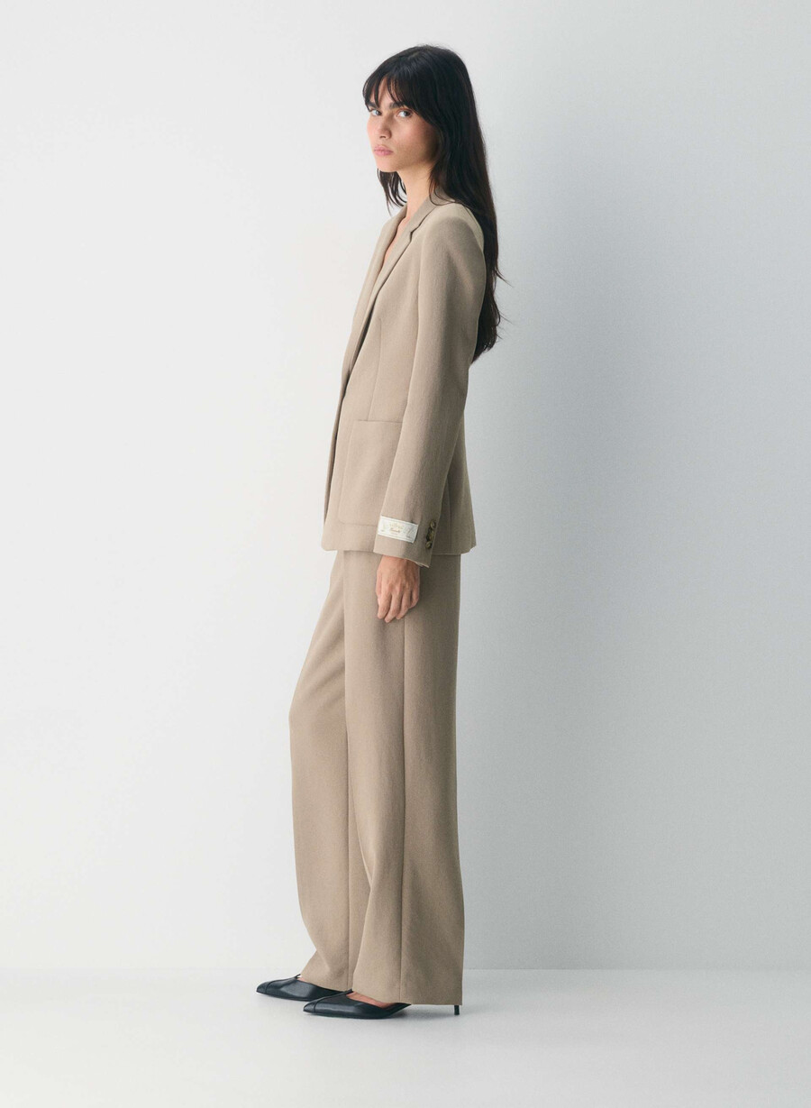 augusta blazer - crepette nomad taupe