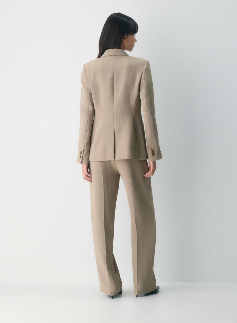 augusta blazer - crepette nomad taupe