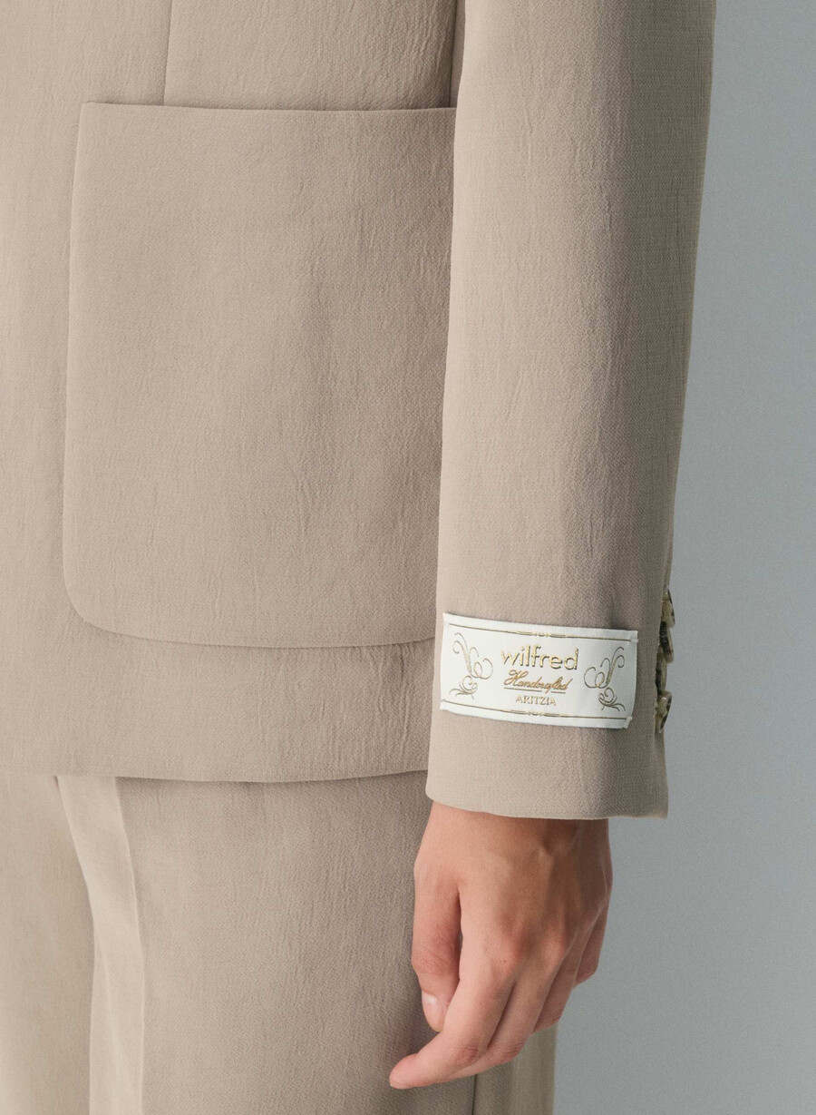 augusta blazer - crepette nomad taupe