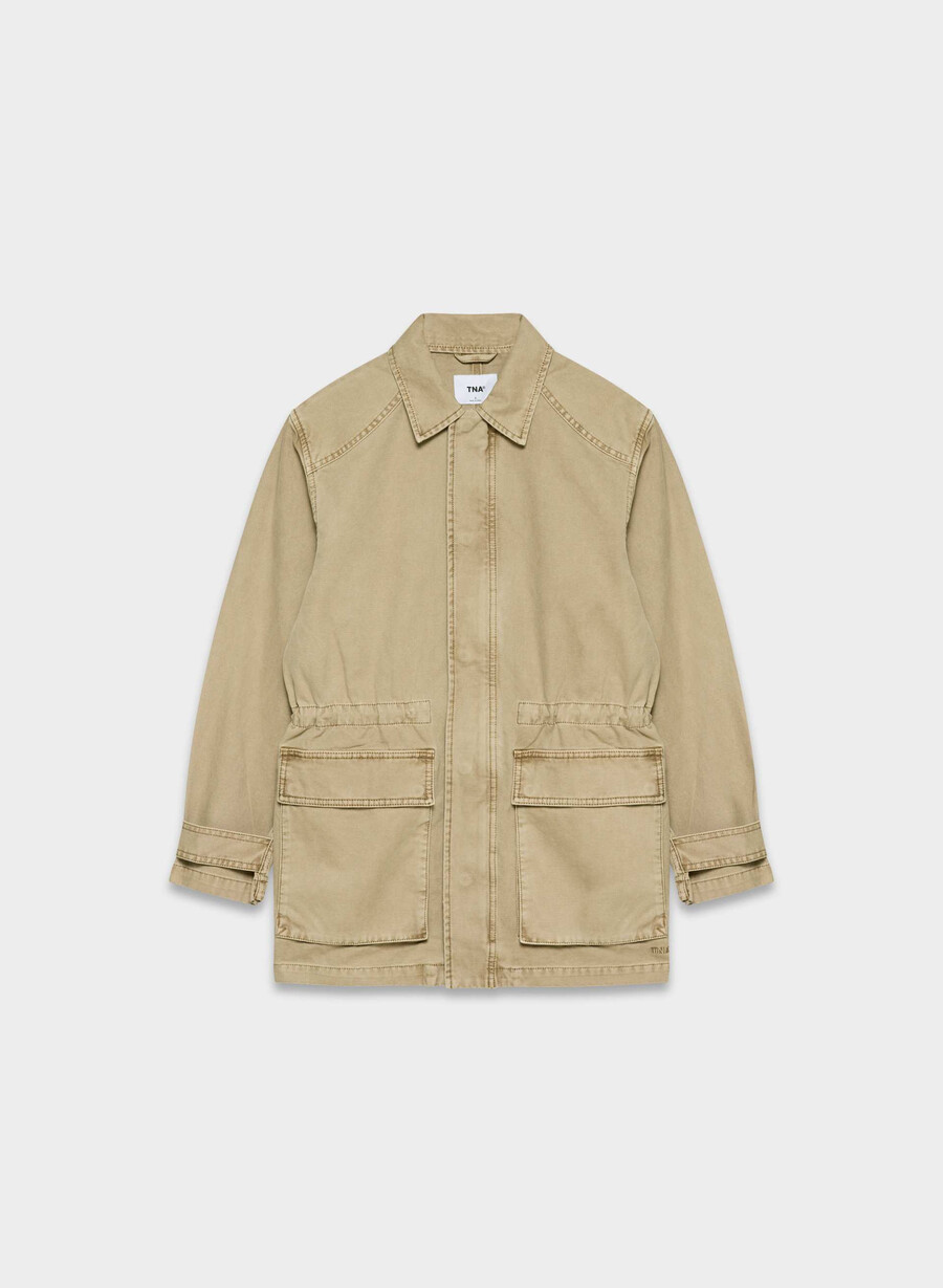 jasper feltjakke vintage tan khaki