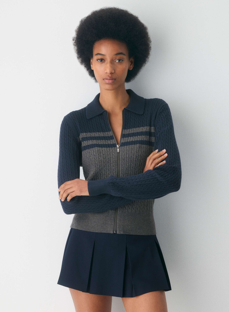 cotton charm meadow zip-up lt birchadmiral