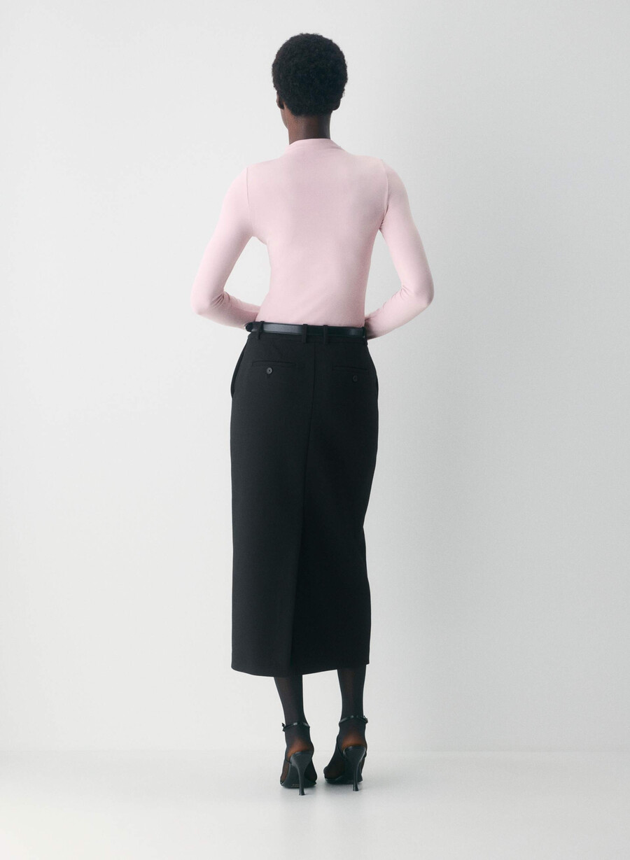 original contour lyric mockneck støvet rosa