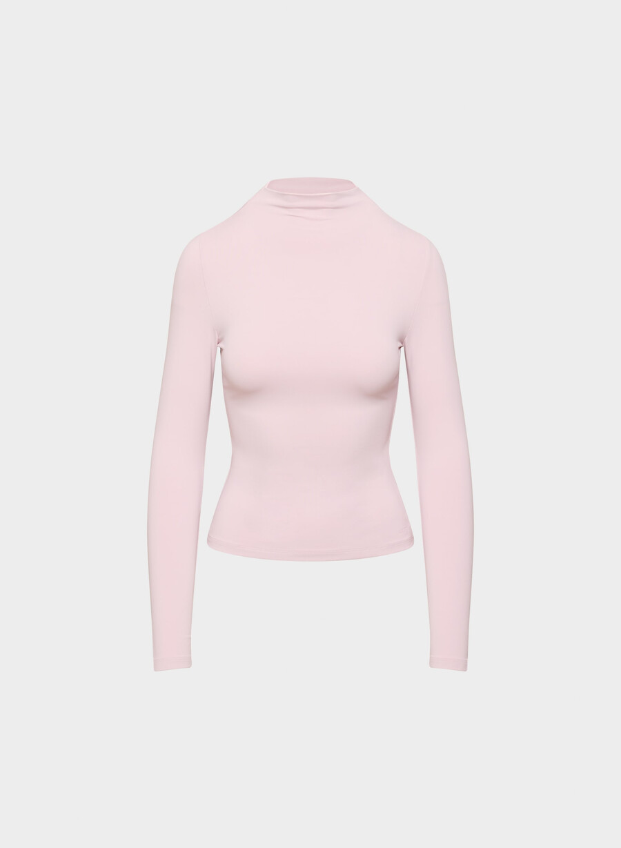 original contour lyric mockneck støvet rosa