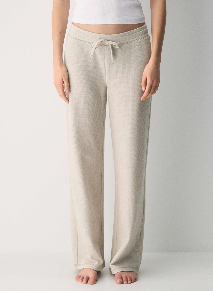 wafflex marks pant heather ecru