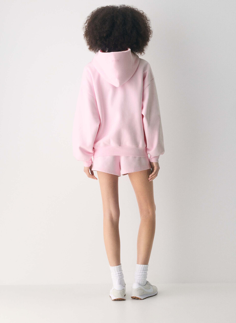 koselig fleece mega-hettegenser villa rosa