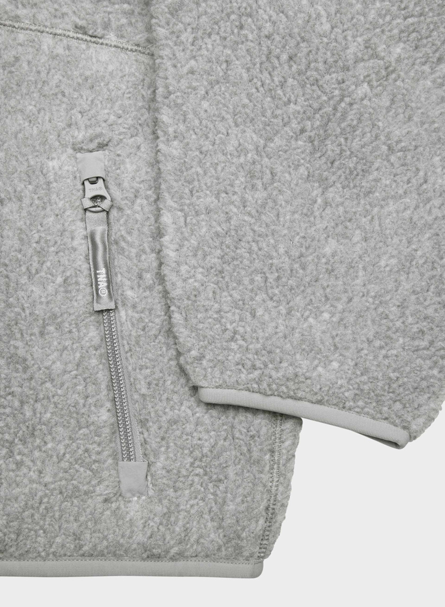 polartec thermal pro hi-hip zip-hettegenser med glidelås heather athletic grey