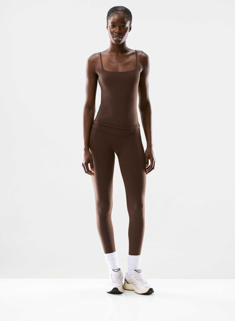 butter agility sports tanktop rich mocha brun
