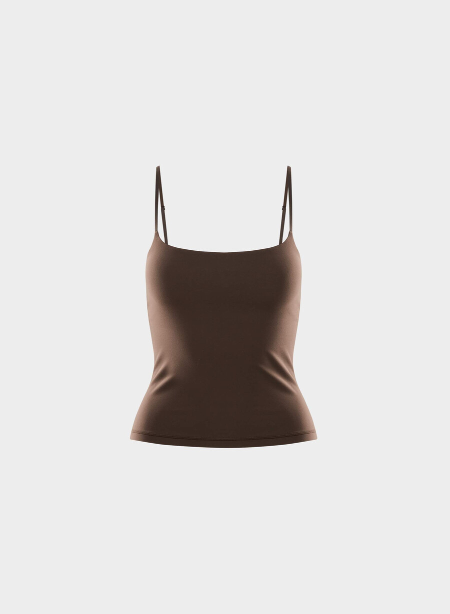 butter agility sports tanktop rich mocha brun