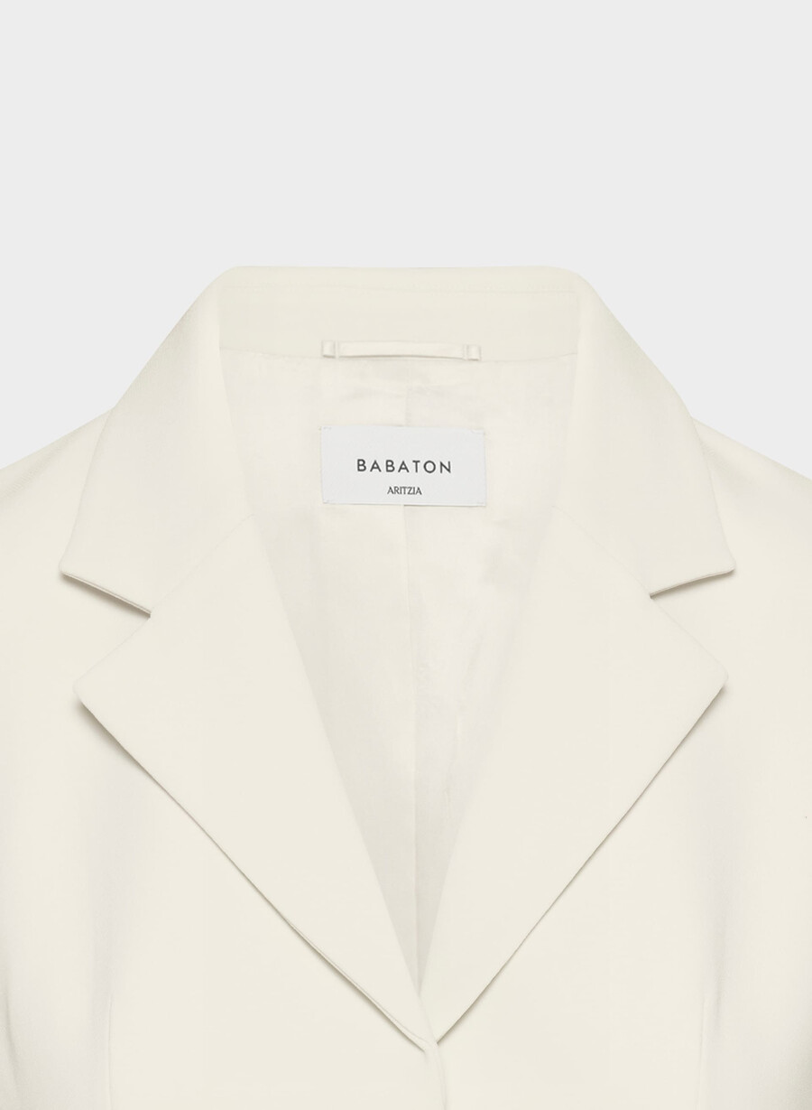 brynn jakke - sway crepe vintage hvit